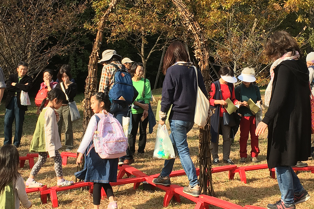 「緑と道の美術展in黒川」ツアー